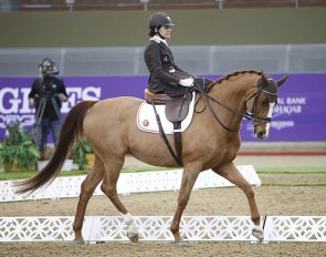 Barbara Minneci and Stuart at the 2020 CPEDI Doha :: Photo © Al Shaqab