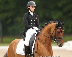 Louise Mourlon Beernaert and Don't Dream at the 2014 CDI Kapellen :: Photo © Astrid Appels