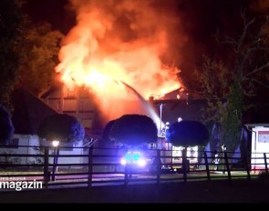 Grönwohldhof on fire
