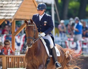 Sue Blinks and Robin Hood at the 2012 U.S. Dressage Championships in Gladstone :: Photo © Terri Miller