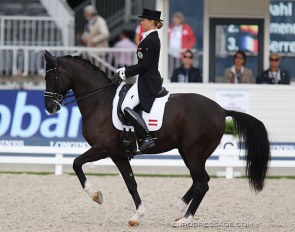 Karoline Valenta and Diego at the 2019 European Dressage Championships in Rotterdam :: Photo © Astrid Appels