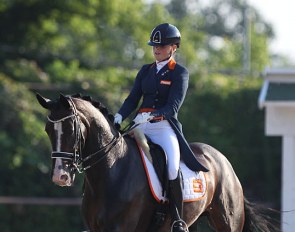 Dutch junior Annemijn Boogaard and Fullspeed at the 2019 European Youth Championships :: Photo © Astrid Appels