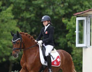Swiss pony pair, Robynne Graf on Dallas, at the 2019 CDIO-P Hagen :: Photo © Astrid Appels