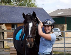 "When your horse won’t put her ears forward for the photo, you have to improvise"