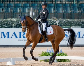 Tomoko Nakamura won Japan's first major medal in the sport at the Tyron 2018 World Equestrian Games :: Photo © Hippofoto