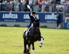 Morgan Barbançon Mestre and Sir Donnerhall II at the 2019 CDIO Aachen :: Photo © Astrid Appels
