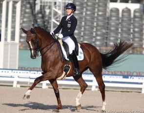 Terhi Stegars and Thai Pee at the 2019 European Championships :: Photo © Astrid Appels