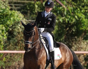 Fanni Ambach and Schufro Armani at the 2019 European Junior Riders Championships in San Giovanni in Marignano :: Photo © Astrid Appels
