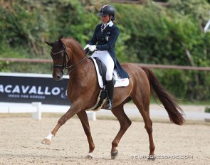 Valentina Merli and Le Bom at the 2019 European Junior Riders Championships in San Giovanni in Marignano :: Photo © Astrid Appels