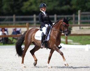 Jette de Jong and Ico van de Beekerheide at the 2020 CDI Grote Brogel :: Photo © Astrid Appels