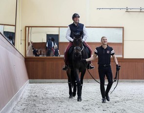 Guillaume, Hereditary Grand Duke of Luxembourg, goes for a ride on one of Nicolas Wagner's horses