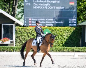 Lucie-Anouk Baumgurtel and Nasdaq at the 2020 CDI-W Mariakalnok :: Photo © Lukasz Kowalski