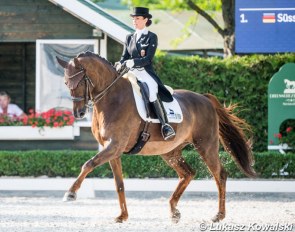 Aniko Losonczy and Mystery at the 2020 CDI-W Mariakalnok :: Photo © Lukasz Kowalski