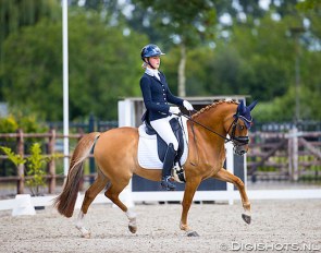 Lara van Nek and Baumann's Despino at the 2020 CDN Schijndel :: Photo © Digishots
