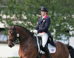Charlie Hutton and Abira at the 2010 European Young Riders Championships in Kronberg :: Photo © Astrid Appels