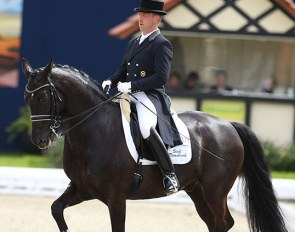Hermann Burger and Sergio in the Developing Grand Prix test for the Louisdor Cup at the 2018 CDN Hagen :: Photo © Astrid Appels