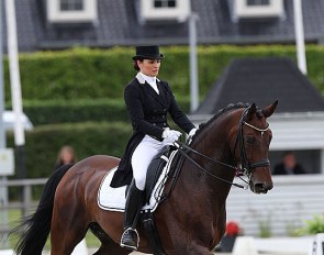 Spanish Nicole Vazquez Kremer competing Roi du Soleil at the 2019 CDI Waregem :: Photo © Astrid Appels