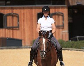 Terhi Stegars and Thai Pee are reunited at Contern Dressage Center