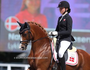 Nathalie Thomassen and Lykkehøjs Dream of Dornik at the 2020 European Pony Championships :: Photo © Astrid Appels