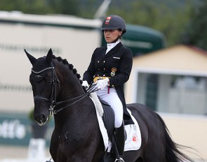 Charlott Maria Schürmann on Damiro at the 2020 CDI Hagen in July :: Photo © Astrid Appels