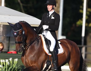 Agatha van der Lei and Caron at the 2019 CDI Waregem :: Photo © Astrid Appels