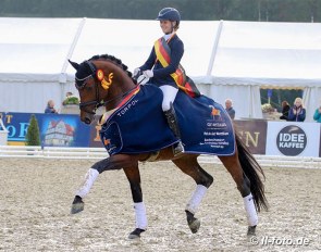 Sina Aringer and Fynch Hatton at the 2020 Bundeschampionate in Warendorf :: Photo © LL-foto
