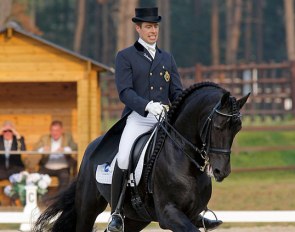 Marc-Peter Spahn and Adel 357 at the 2008 Belgian Dressage Championships in Herentals :: Photo © Dirk Caremans