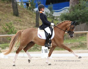 Rosalie Bos and Paso Double at the 2012 European Pony Championships :: Photo © Astrid Appels