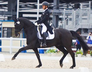 Toshiya Kawabata and Manolete win the 2020 Japanese Grand Prix Championships in Tokyo :: Photo © Japan Equestrian Federation