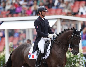Arnaud Serre and Ultrablue de Massa at the 2017 European Dressage Championships