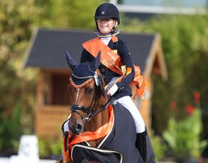 Sanne Buijs and Happy Feet were the 2017 European Children Champions :: Photo © Astrid Appels