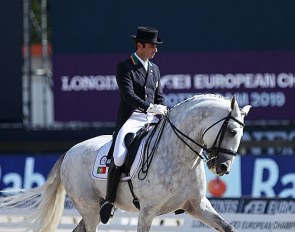 Rodrigo Torres and Fogoso at the 2019 European Dressage Championships in Rotterdam :: Photo © Astrid Appels