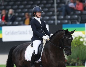 Gabriella Erdi and Jemima LH at the 2019 World Young Horse Championships in Ermelo :: Photo © Astrid Appels
