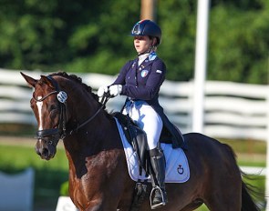 Alice Campanella and Gracile D.E.S. at the 2020 European Young Riders Championships :: Photo © Astrid Appels