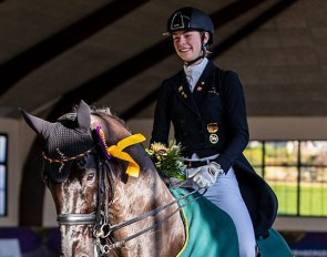Ann-Kathrin Lindner won the 2020 Piaff Forderpreis Finals in Kronberg and is the "unofficial" German Under 25 Champion of the year :: Photo © Stefan Lafrentz