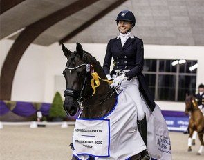 Sandra Nuxoll and Bonheur de la Vie win the 2020 Louisdor Cup Finals in Kronberg :: Photo © Stefan Lafrentz