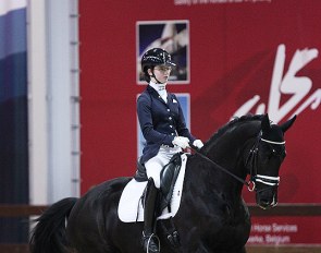 Veerle van Hof and Don Diablo at the 2020 CDI Lier :: Photo © Astrid Appels