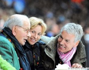 hans Gunther Winkler, Nadine Capellmann and Horst Lappe at the 2011 CDI Stuttgart :: Photo © Barbara Schnell