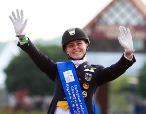 Sanneke Rothenberger became the first ever European Under 25 Champion in 2016. The event was hosted at Hof Kasselmann in Hagen :: Photo © Astrid Appels