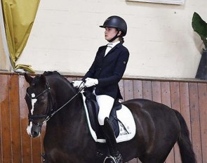Veronica Pawluk competing D'Artagnan at the CDN Ankum in the autum of 2020 :: Photo © Ruchel
