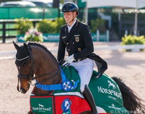 Frederic Wandres and Rebroff winning yesterday's Grand Prix in Wellington :: Photo © Lily Forado