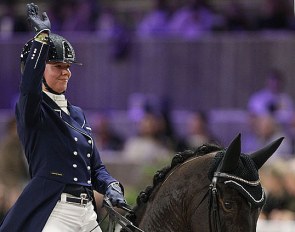 Laurence Roos and Fil Rouge at the 2019 CDI-W Mechelen :: Photo © Astrid Appels