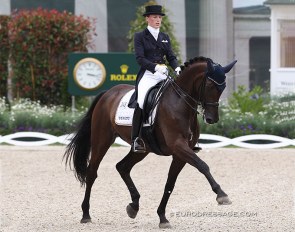 Hedda Droege and Fifth Avenue in the Under 25 classes at the 2011 CDIO Aachen :: Photo © Astrid Appels