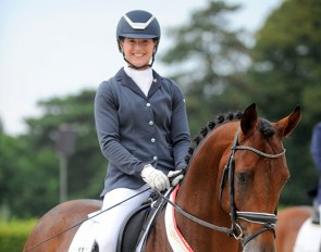 Ana Teresa Pires on the 2019 Westfalian young horse champion About You :: Photo © Thoms Lehmann