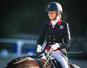 Alicia Lee at the 2020 European Young Riders Championships :: Photo © Astrid Appels