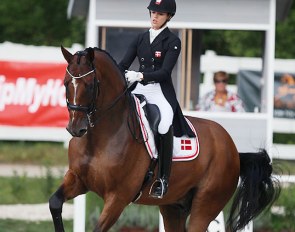 Anne-Mette Strandby Hansen and Foco Loco W at the 2020 European Under 25 Championships :: Photo © Astrid Appels