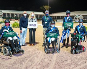 The US Para Dressage Team at the 2021 CPEDI 3* Wellington :: Photo © Sue Stickle