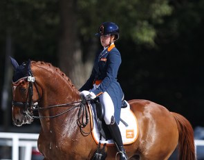 Jeanine Nieuwenhuis and TC Athene at the 2020 European Under 25 Championships in Budapest :: Photo © Astrid Appels