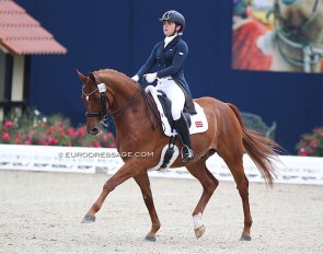 Megan Ingham and Wanadoo competing at the 2018 CDIO-PJYR Hagen as a young rider :: Photo © Astrid Appels