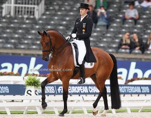 Sönke Rothenberger and Cosmo at the 2019 European Championships in Rotterdam :: Photo © Astrid Appels